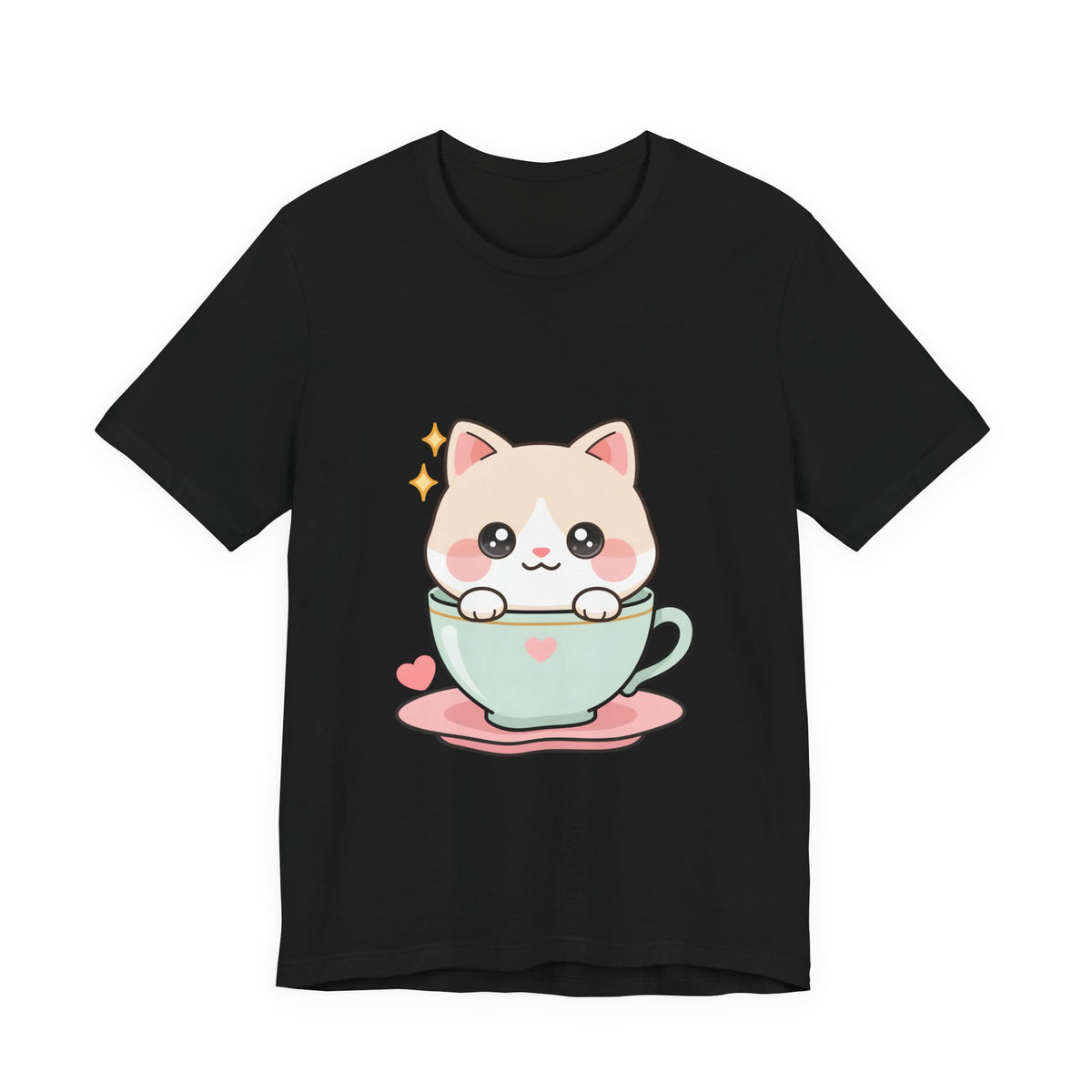 Kawaii Cat T-Shirt for Cute Cat and Chibi Art Fans