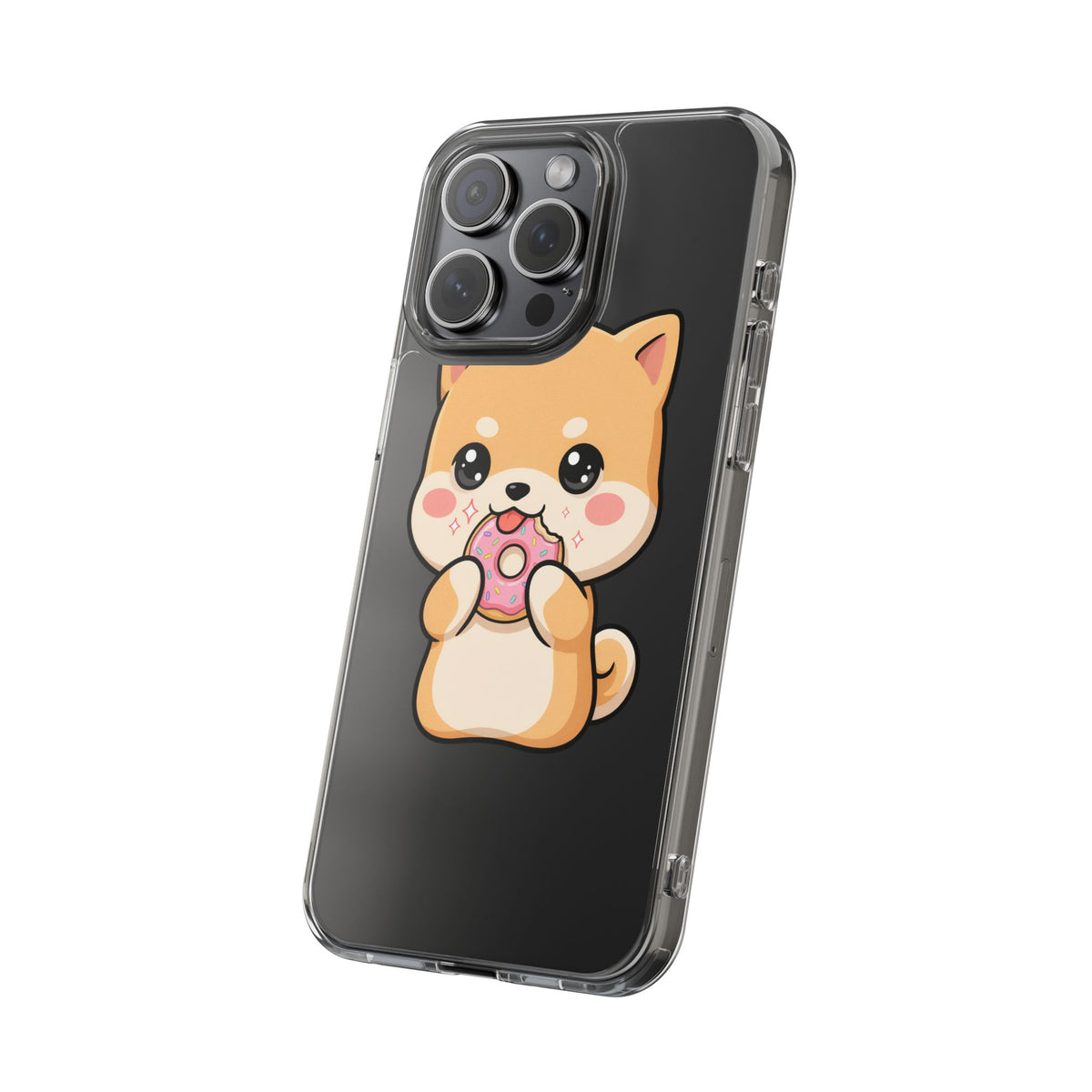 Kawaii Shiba Inu Phone Case with Donut
