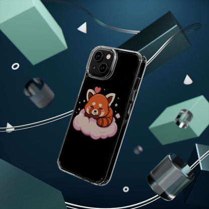 Cute Red Panda Phone Case, Dreamy Kawaii Cloud Art