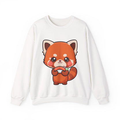 Red Panda Sushi Sweatshirt, Cute Kawaii Crewneck