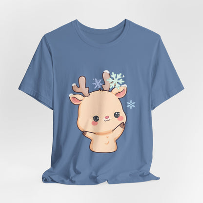 Kawaii Reindeer T-Shirt for Cute Winter Outfits