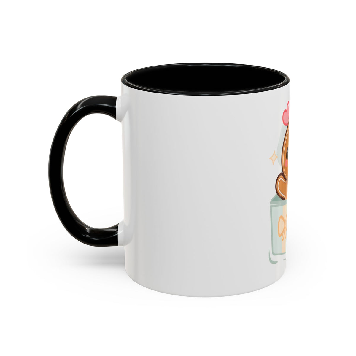 Gingerbread Gift Mug, Cute Holiday Accent Coffee Mug