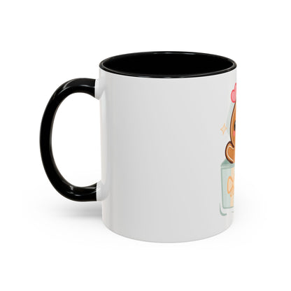 Gingerbread Gift Mug, Cute Holiday Accent Coffee Mug