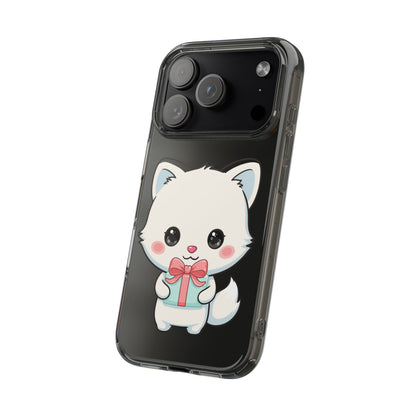 Kawaii Arctic Fox Phone Case with Gift