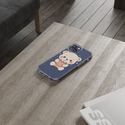 Kawaii Polar Bear Phone Case with Hot Cocoa