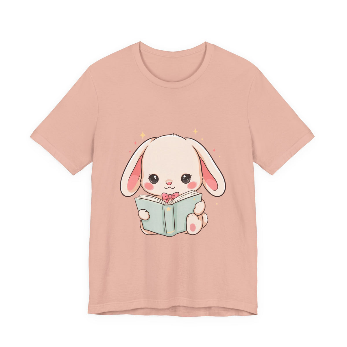 Book Lover Bunny T-Shirt – Cute Kawaii Reader Tee