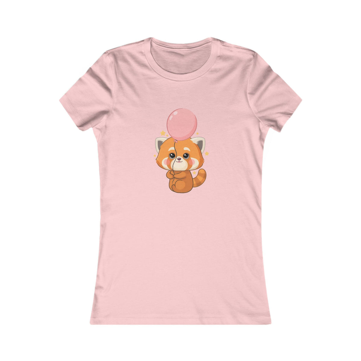 Kawaii Red Panda Women's Favorite Tee with Balloon