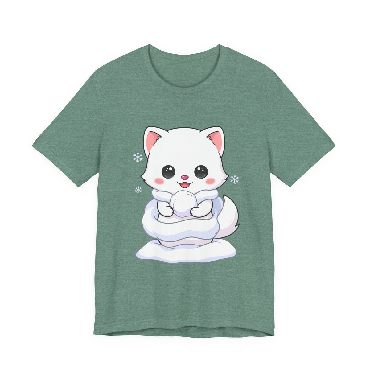 Kawaii Arctic Fox T-Shirt for Cute Winter Style