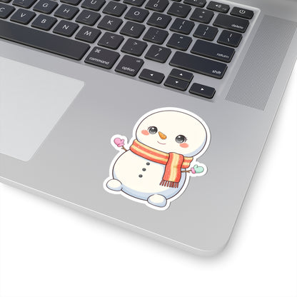 Kawaii Snowman Christmas Sticker for Holiday Gifts