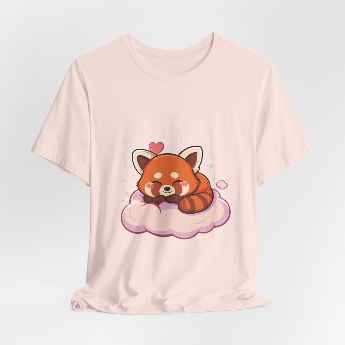 Kawaii Red Panda T-Shirt, Cute Sleeping Animal Tee