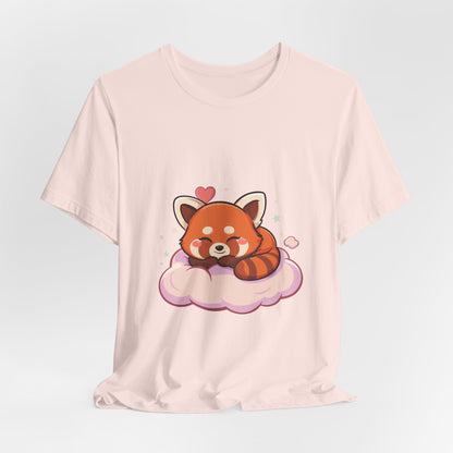 Kawaii Red Panda T-Shirt, Cute Sleeping Animal Tee