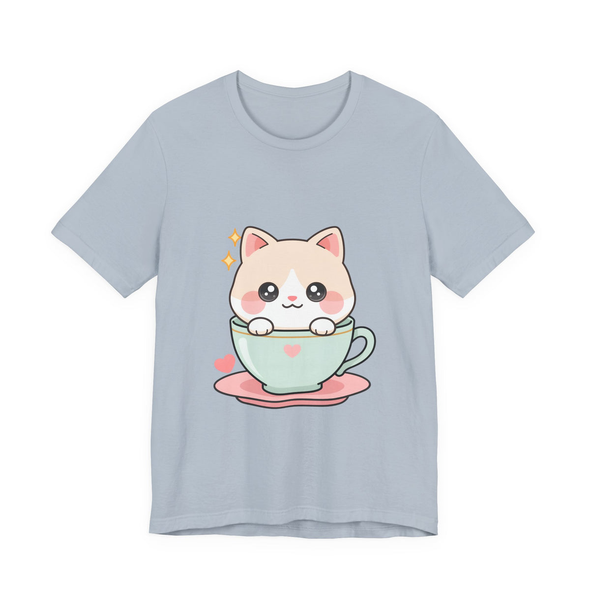 Kawaii Cat T-Shirt for Cute Cat and Chibi Art Fans