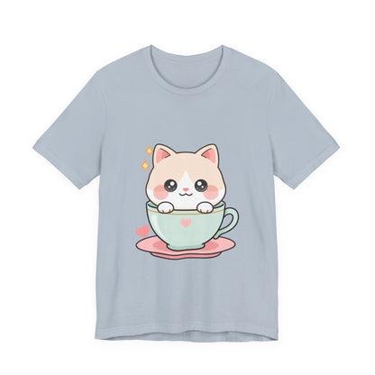 Kawaii Cat T-Shirt for Cute Cat and Chibi Art Fans