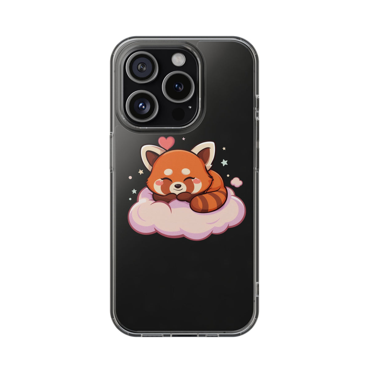 Cute Red Panda Phone Case, Dreamy Kawaii Cloud Art