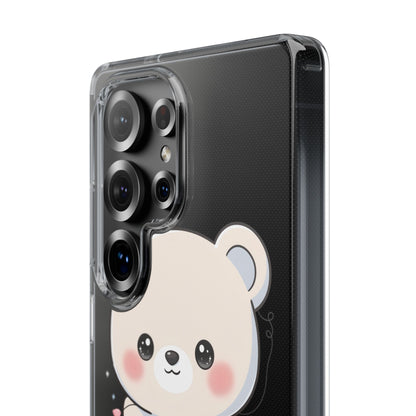 Kawaii Polar Bear Phone Case with Fairy Lights