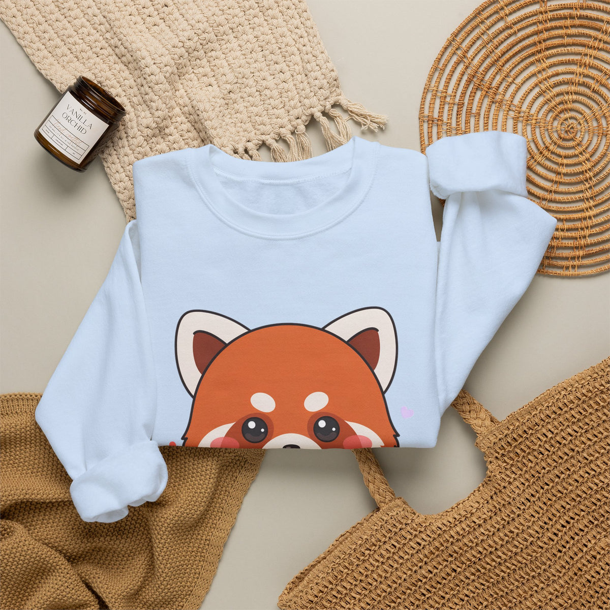Kawaii Red Panda Ramen Sweatshirt for Cozy Foodie Days