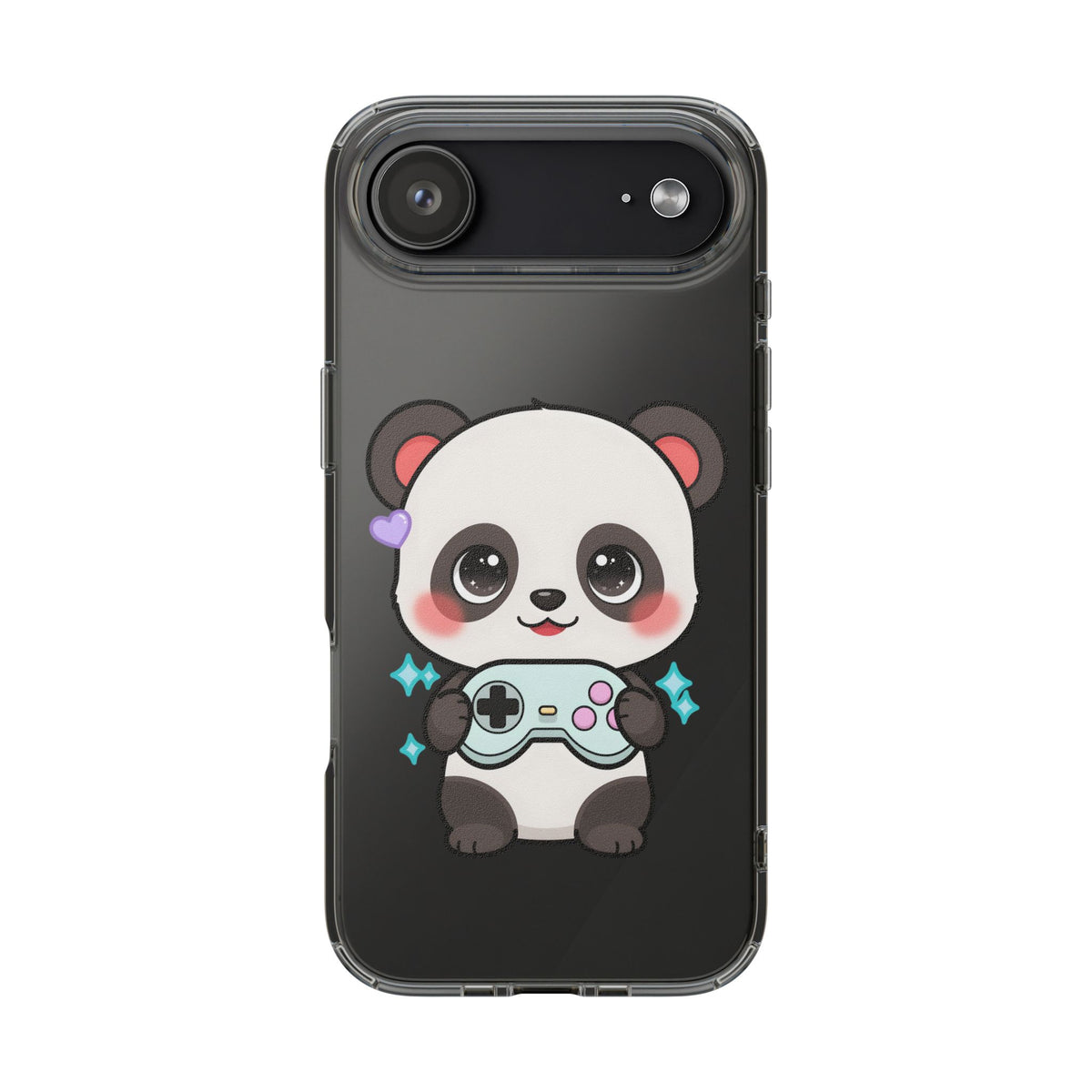 Gamer Panda Clear Impact-Resistant Phone Case