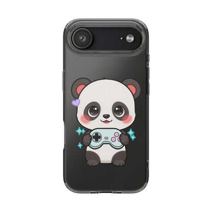 Gamer Panda Clear Impact-Resistant Phone Case