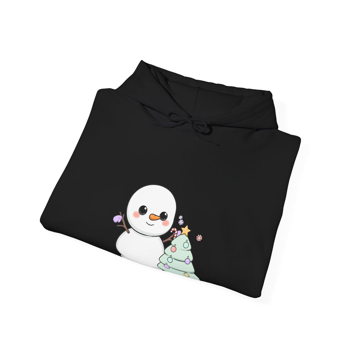 Kawaii Christmas Snowman Hoodie for Cute Holiday Cheer