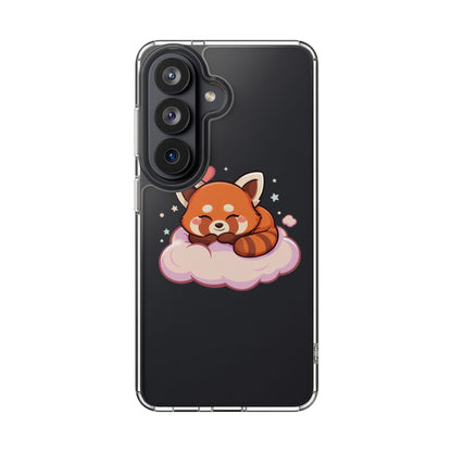 Cute Red Panda Phone Case, Dreamy Kawaii Cloud Art