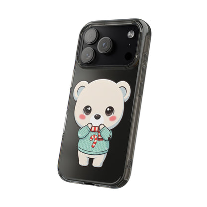 Kawaii Christmas Bear Phone Case for Holiday Season