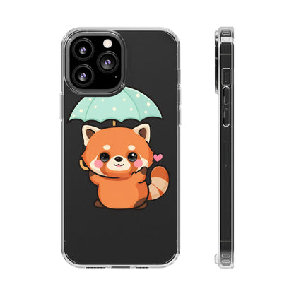 Kawaii Red Panda Clear Impact-Resistant Case