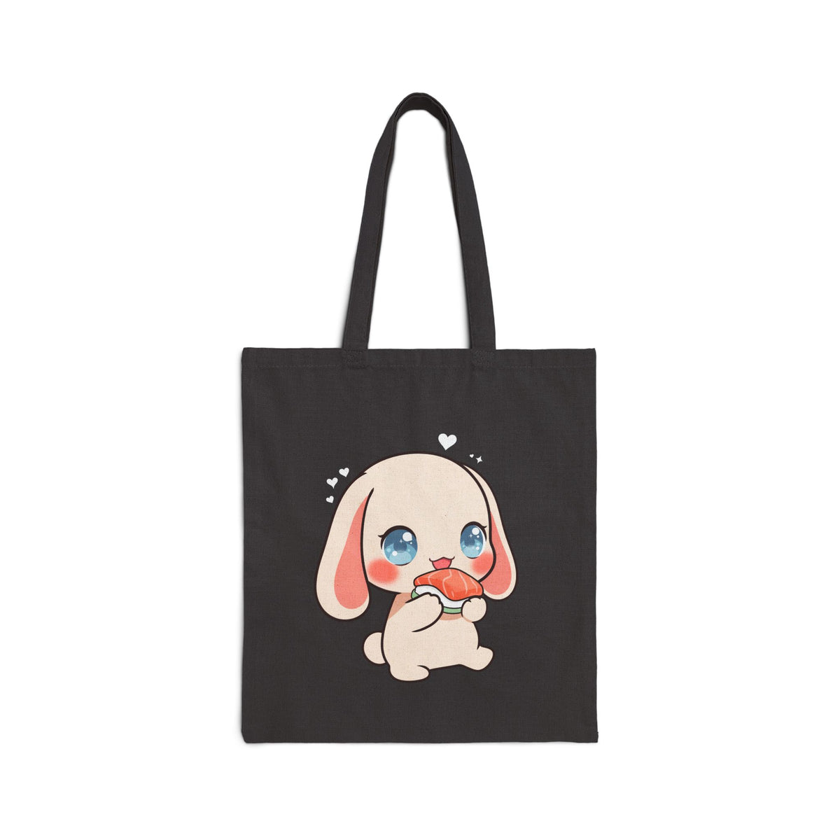 Kawaii Bunny Sushi Cotton Canvas Tote Bag