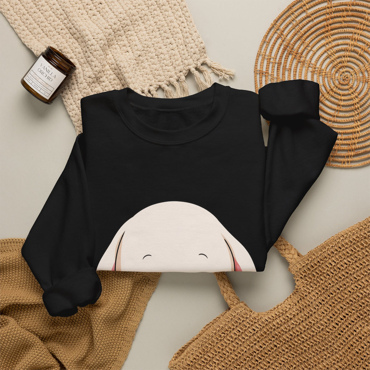 Kawaii Bunny Sweatshirt, Cute Ice Cream Chibi Rabbit