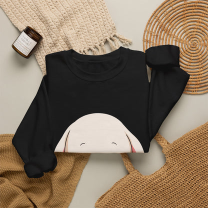Kawaii Bunny Sweatshirt, Cute Ice Cream Chibi Rabbit