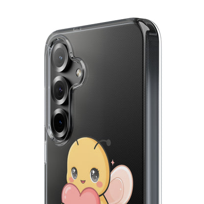 Kawaii Bee Clear Impact-Resistant Phone Case