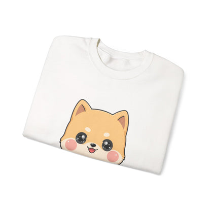 Kawaii Shiba Inu Skateboard Sweatshirt, Cute Dog Lover Gift
