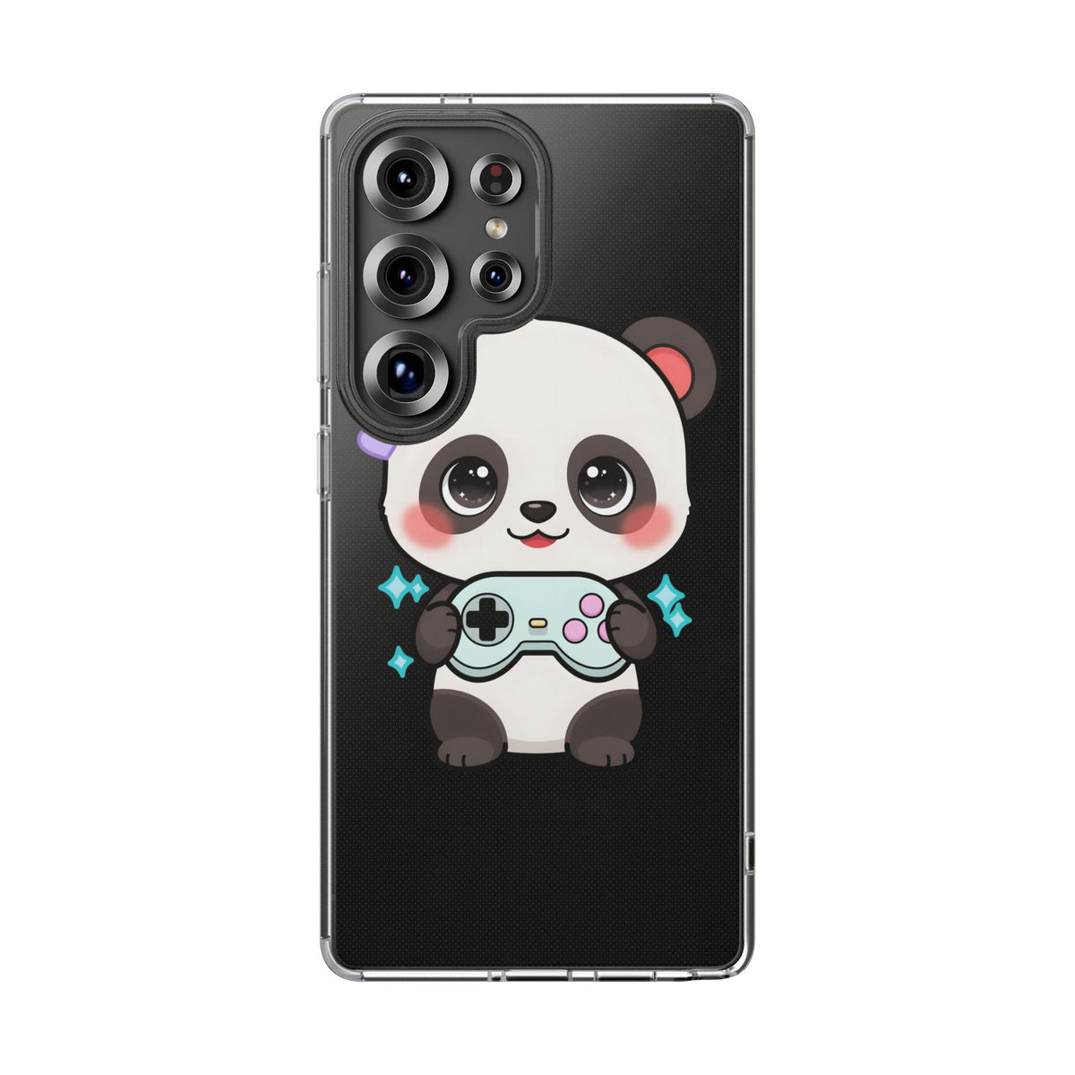 Gamer Panda Clear Impact-Resistant Phone Case