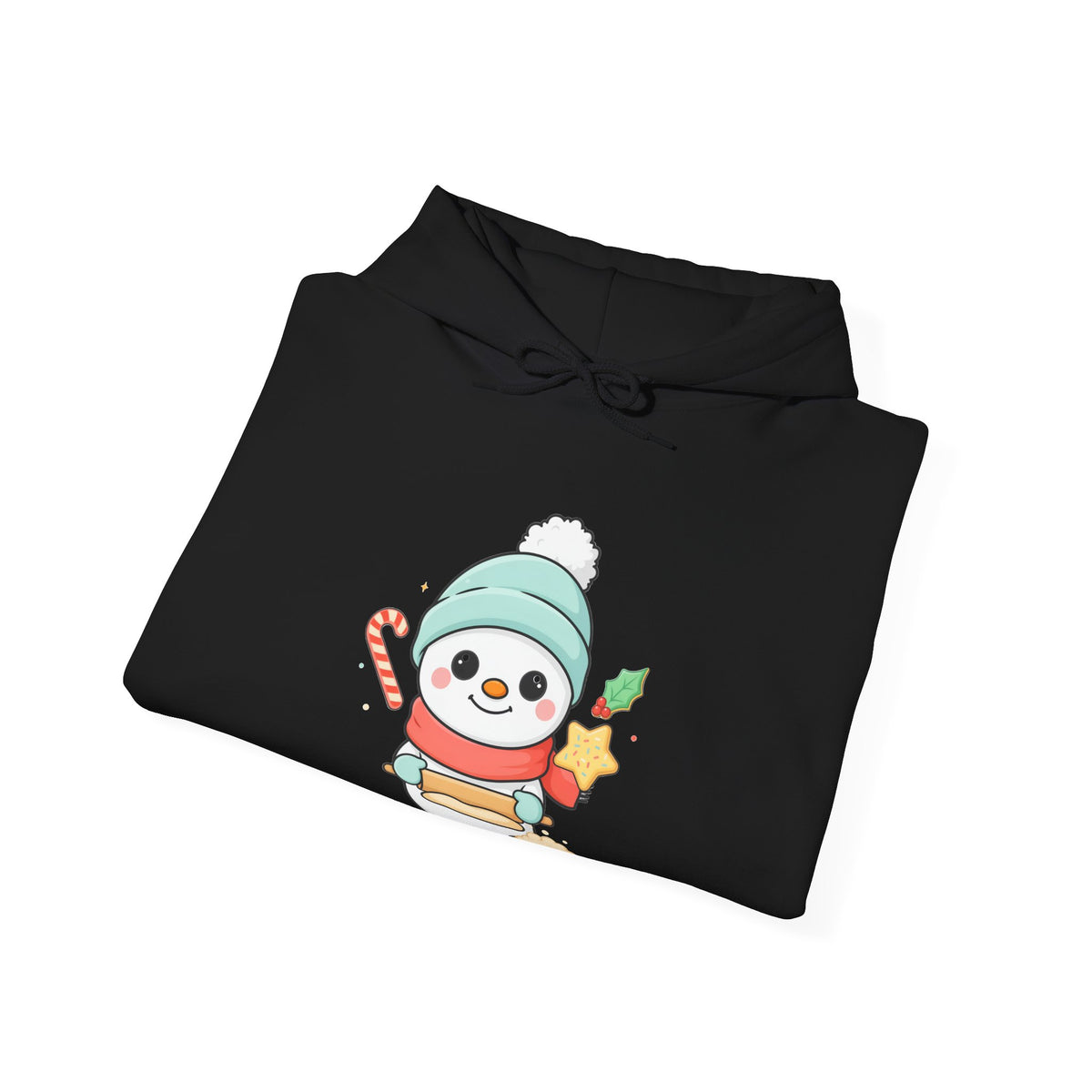 Christmas Snowman Hoodie for Cozy Cookie-Baking Cheer