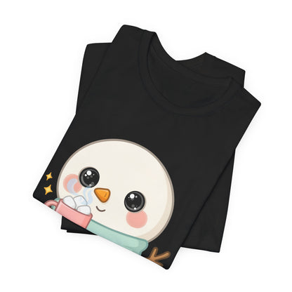 Kawaii Snowman T-Shirt for Cozy Cocoa Breaks