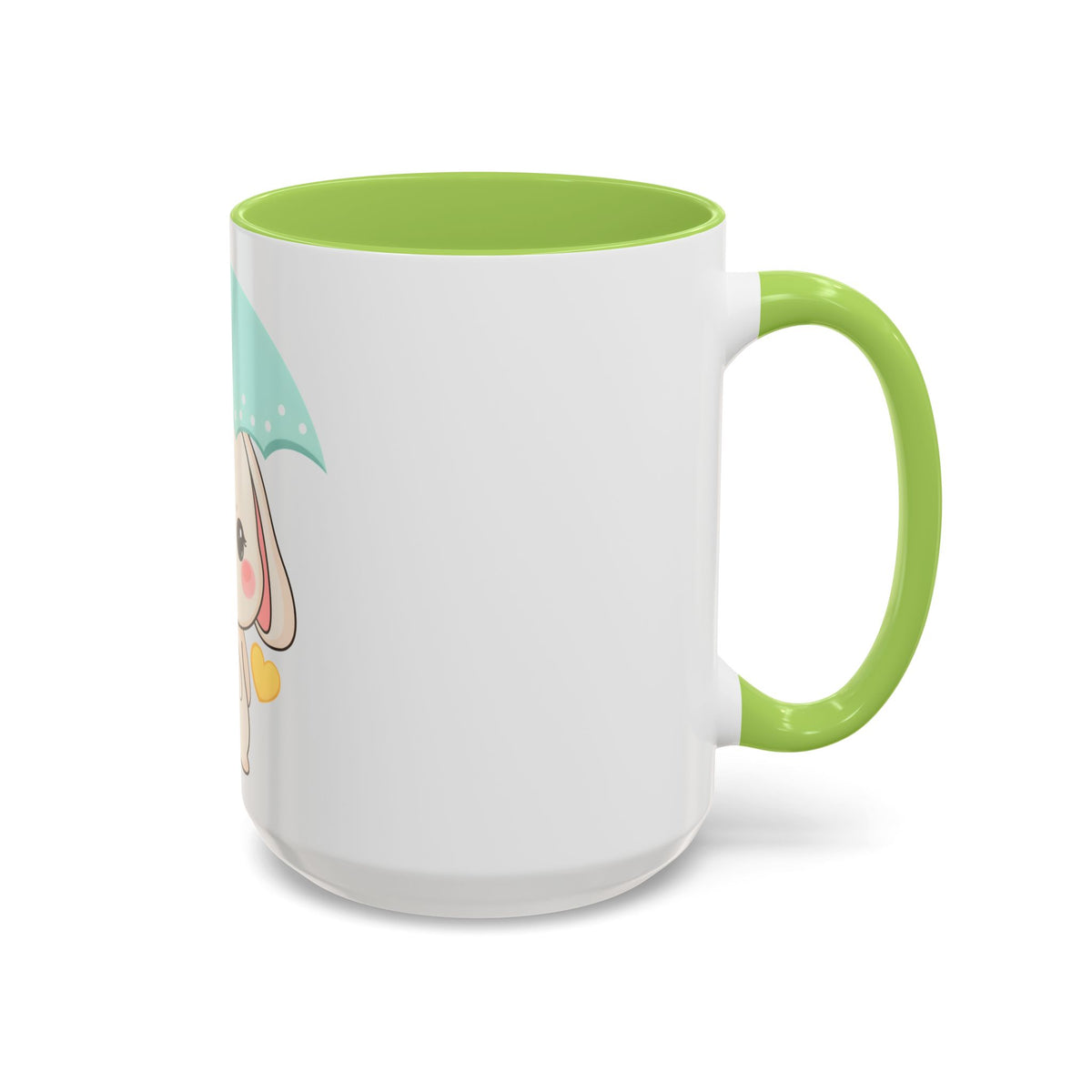 Kawaii Bunny Accent Coffee Mug for a Cheerful Desk