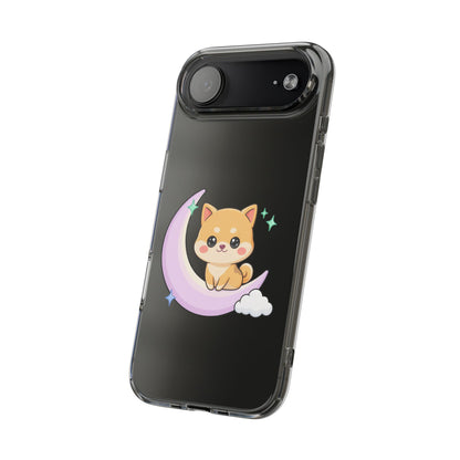Kawaii Shiba Inu Phone Case – Crescent Moon Cutie