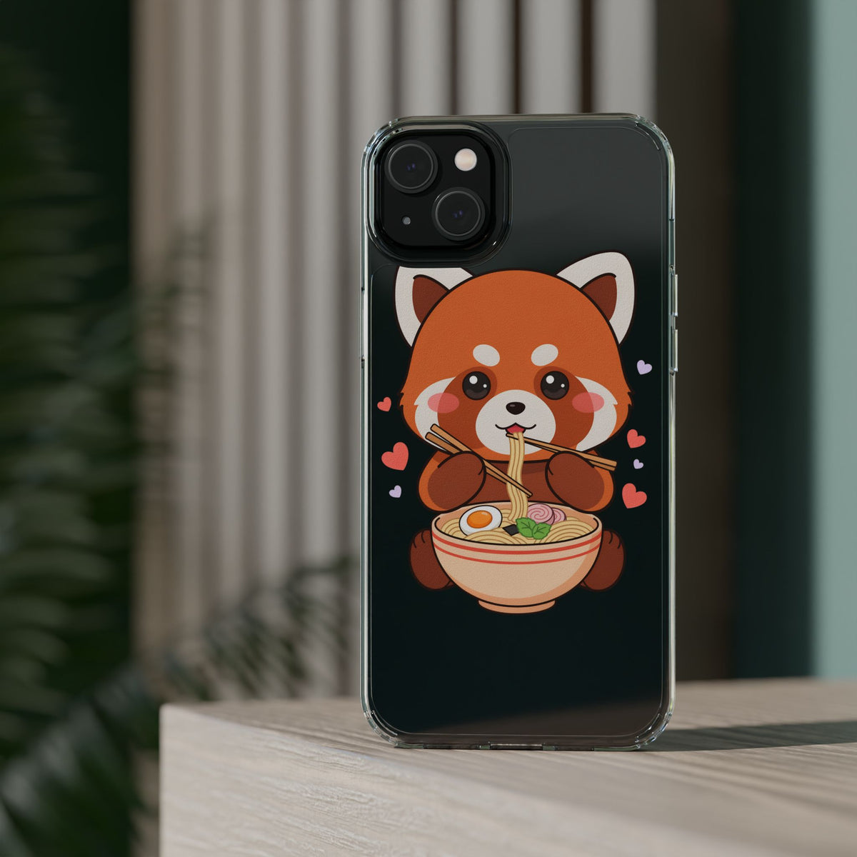 Red Panda Ramen Phone Case – Kawaii Food Lover Gift