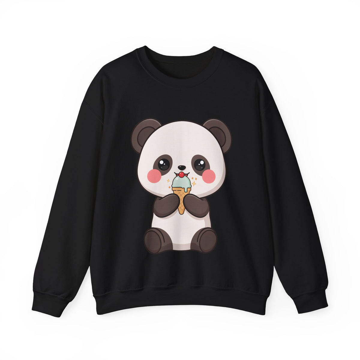 Kawaii Panda Sweatshirt – Cute Ice Cream Crewneck