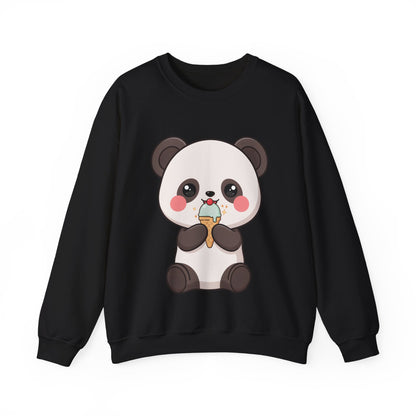 Kawaii Panda Sweatshirt – Cute Ice Cream Crewneck