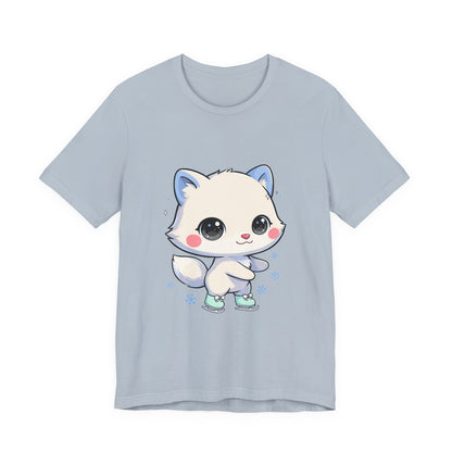 Kawaii Arctic Fox T-Shirt for Winter Gift Giving