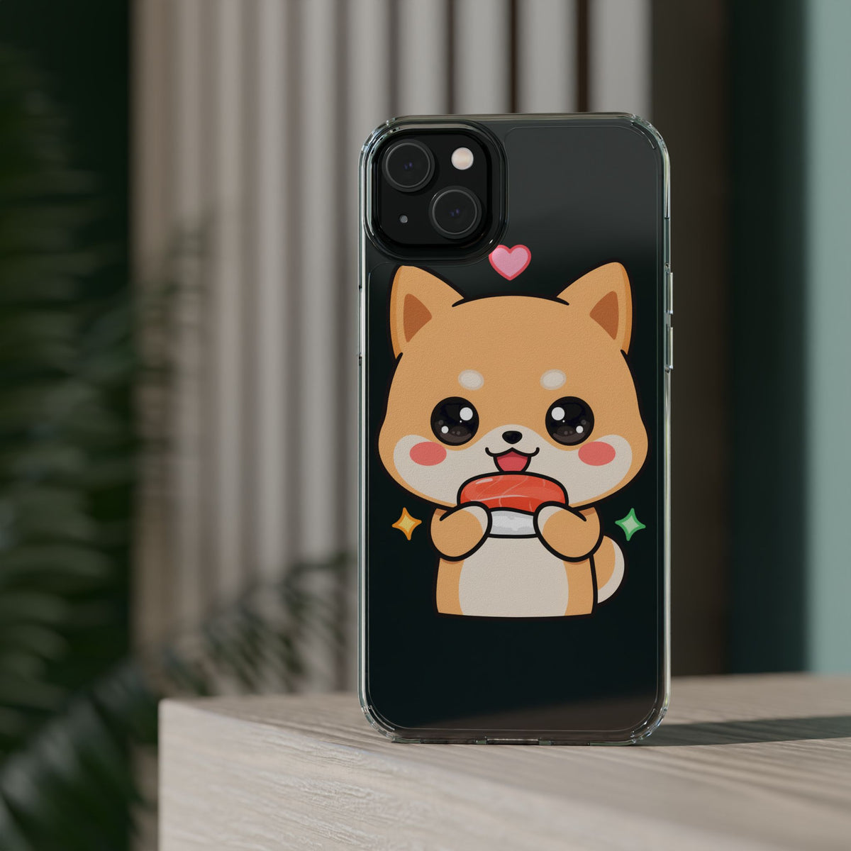 Kawaii Shiba Inu Phone Case for Sushi Lovers