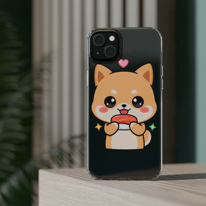 Kawaii Shiba Inu Phone Case for Sushi Lovers