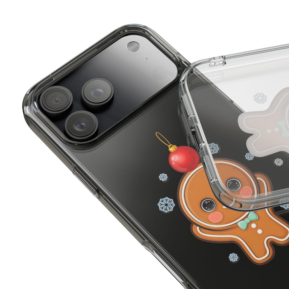 Christmas Gingerbread Phone Case, Cute Kawaii Holiday Gift