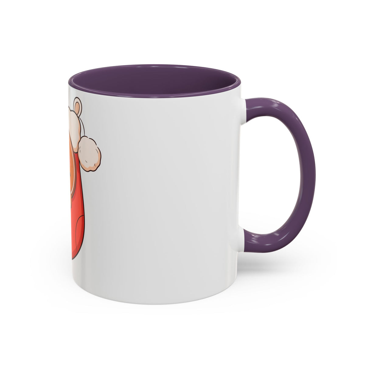 Christmas Gingerbread Mug: Sleepy Stocking Accent Coffee Mug