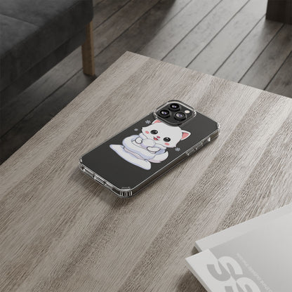 Kawaii Arctic Fox Phone Case, Cute Snow Day Gift