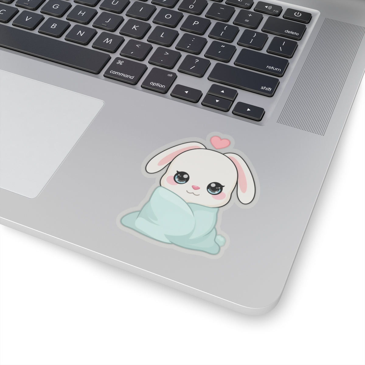 Cozy Bunny Sticker, Kawaii Blanket Buddy