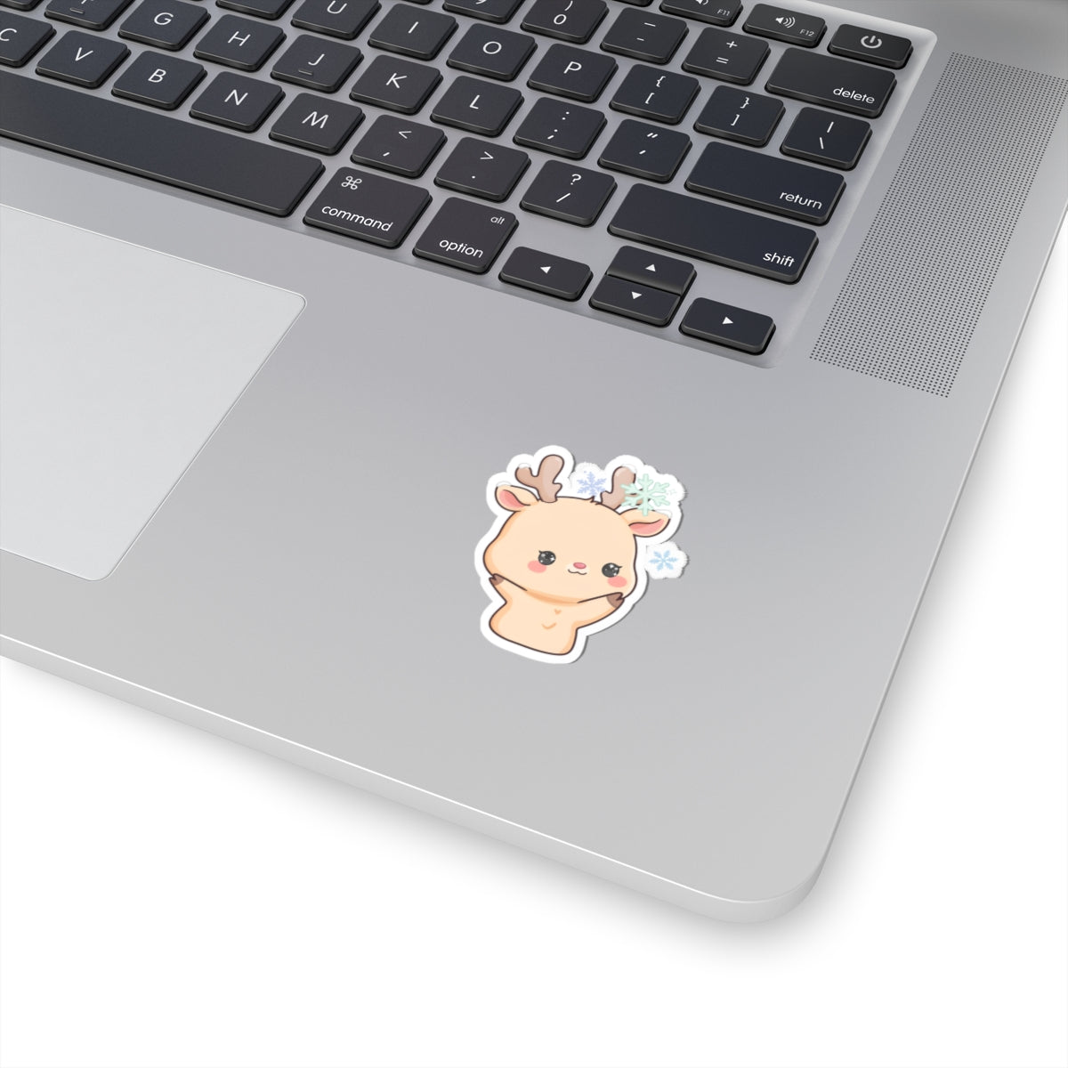 Kawaii Reindeer Sticker for Cozy Winter Decor