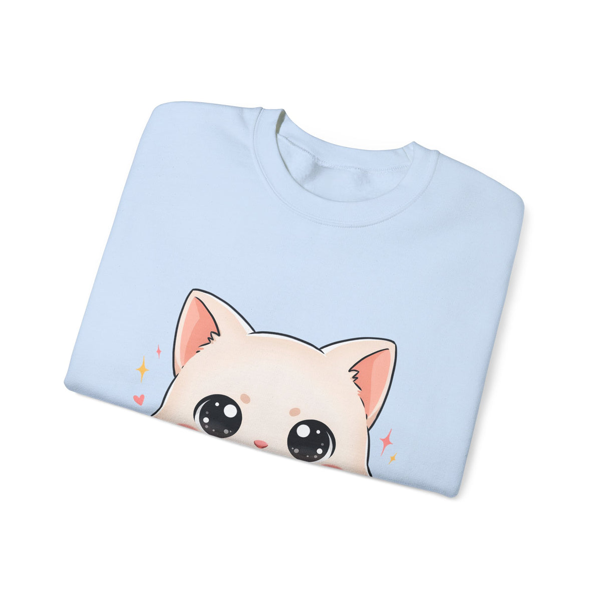 Kawaii Artist Cat Sweatshirt, Cute Creative Cat Lover Gift