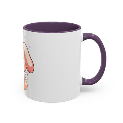 Gamer Bunny Accent Coffee Mug for Kawaii Game Lovers