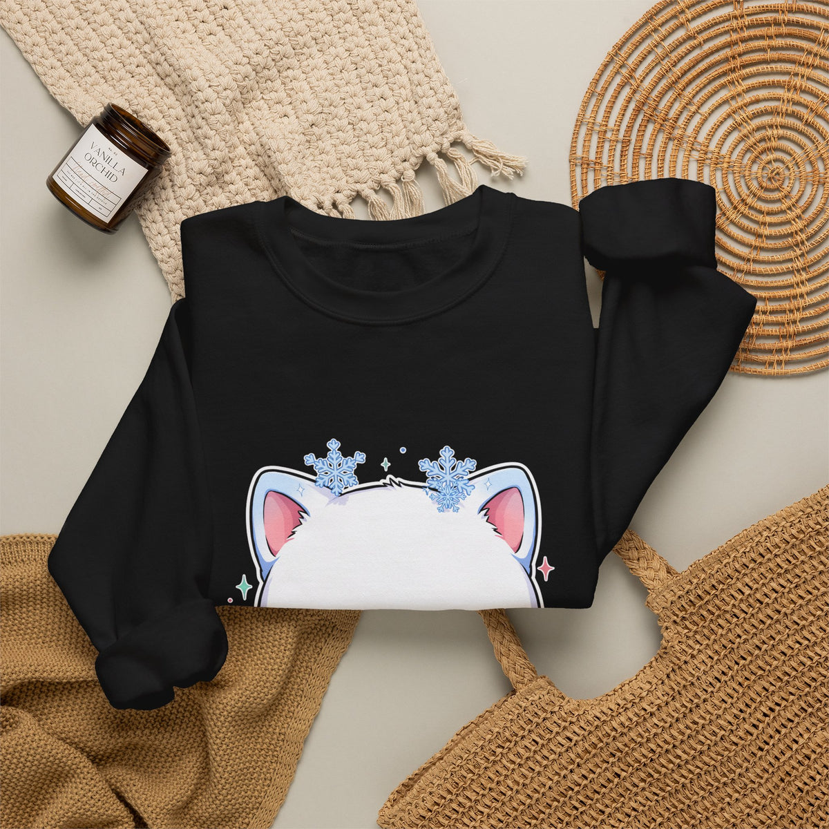 Kawaii Arctic Fox Sweatshirt for Cute Winter Animal Lovers